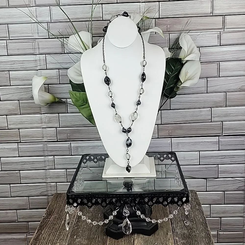 Multi-stone " Y " necklace Length 46"